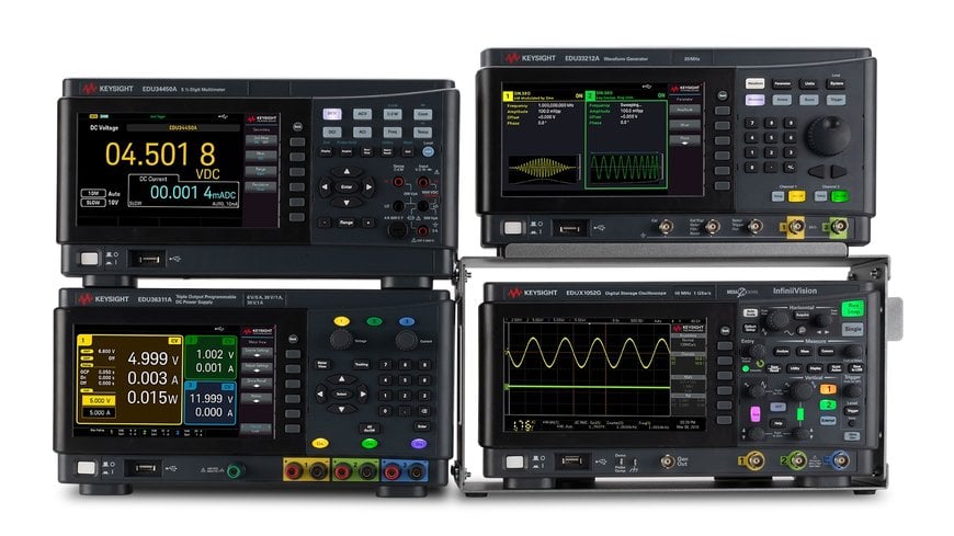 Keysight vereint vier einzigartige Messgeräte über eine einheitliche grafische Oberfläche mit integrierter Datenverwaltung und Analysefunktionen